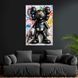 Картина на холсте Чёрная игрушка Kaws с пистолетом 51x34 см (241ML_M) (241ML_M) фото 2