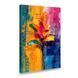 Картина на холсте Разноцветный абстрактный цветок на ярком фоне 51-34см (231VP_M) 231-VP_M фото 1