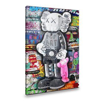 Картина на холсте Стильная игрушка Kaws на абстрактном фоне 51x34 см (243ML_M) (243ML_M) фото