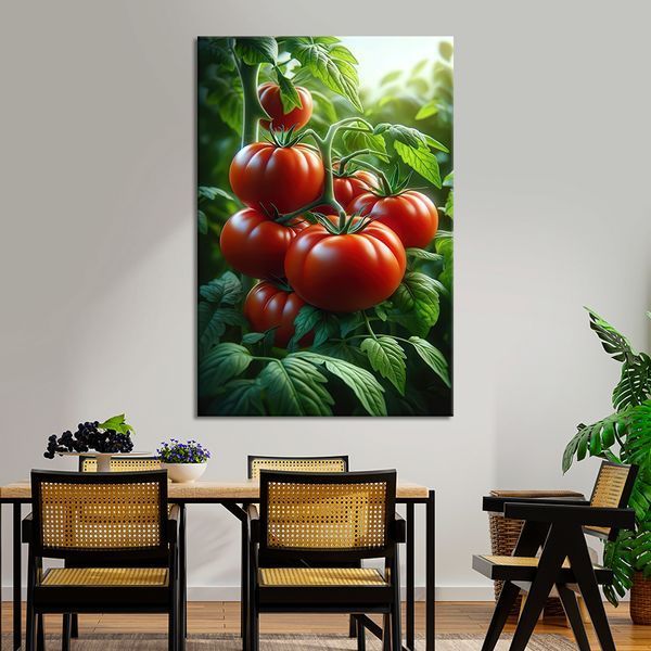 Картина на холсте Спелые красные помидоры на грядке 51x34 см (213ML_M) (213ML_M) фото