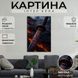 Картина на полотні Чорна катана з червоними ієрогліфами 51x34 см (374ML_M) (374ML_M) фото 1