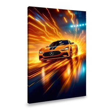 Картина Спортивный автомобиль Mercedes на большой скорости 51x34 см (417ML_M) (417ML_M) фото
