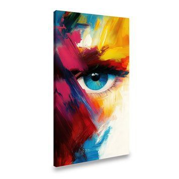 Картина на полотні Абстракція блакитного ока 50x25 см (83ML_M) (83ML_M) фото
