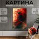 Картина на холсте Чёрный самурай в красном тумане 51x34 см (390ML_M) (390ML_M) фото 1