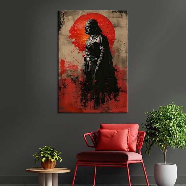 Картина на холсте Дарт Вейдер на фоне Звезды смерти 51x34 см (277ML_M) (277ML_M) фото