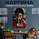Картина на холсте Девушка с катаной и красным узором на лице 51x34 см (362ML_M) (362ML_M) фото 1