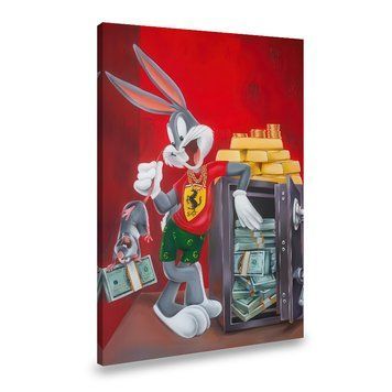 Картина на холсте Кролик Багз Банни возле сейфа с деньгами 51x34 см (227ML_M) (227ML_M) фото