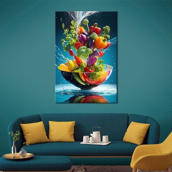 Картина на холсте Яркие свежие овощи 51x34 см (172ML_M) (172ML_M) фото